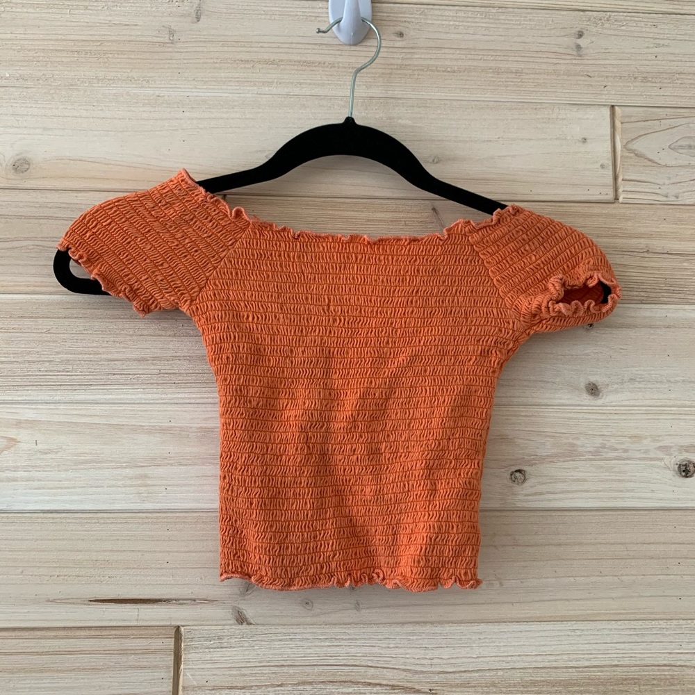 Smocked crop top
